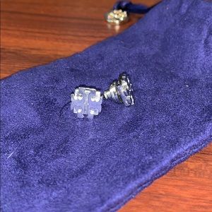 Tory Burch logo earrings